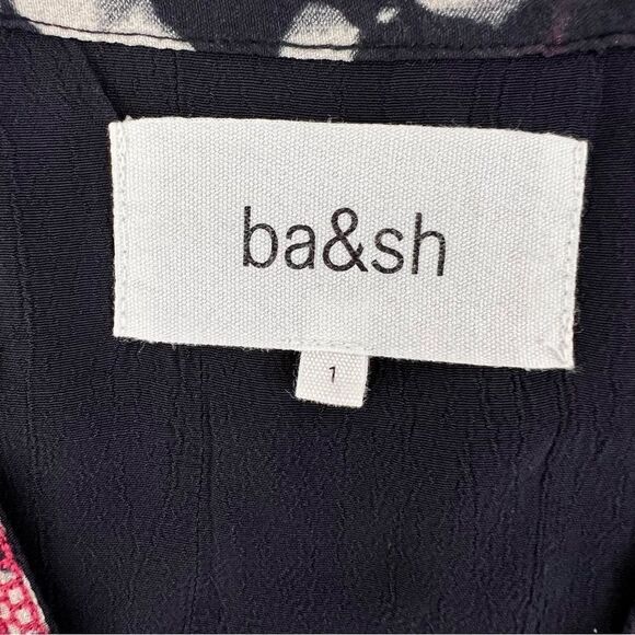 Ba&Sh Isolde Black Tie Dye Maxi Dress Size S - Picture 9 of 14